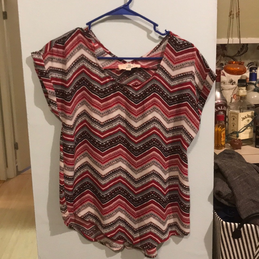 Printed dressy top